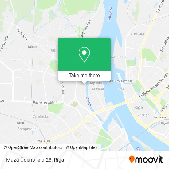 Mazā Ūdens iela 23 map