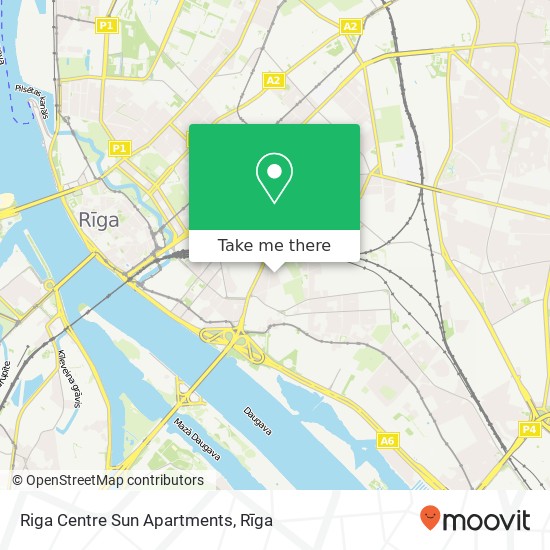 Riga Centre Sun Apartments map