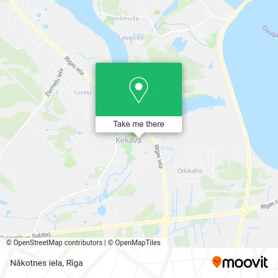 Карта Nākotnes iela