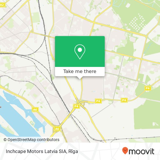 Inchcape Motors Latvia SIA map