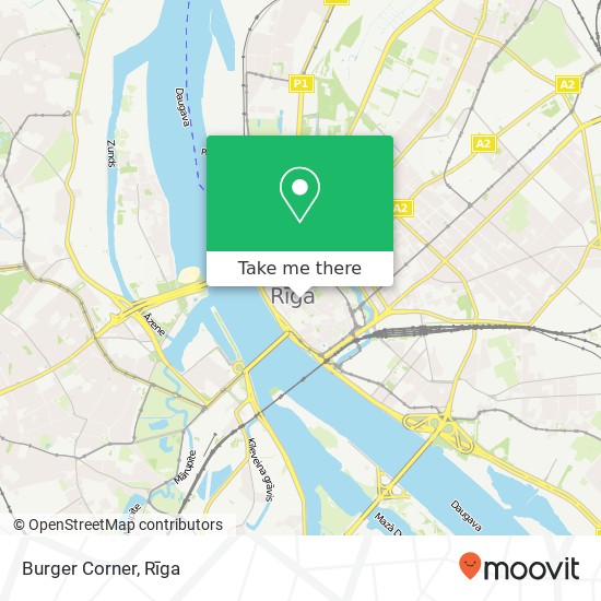 Карта Burger Corner