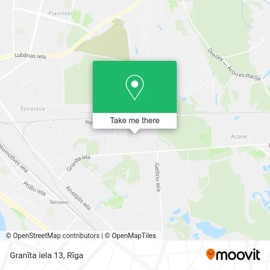 Granīta iela 13 map