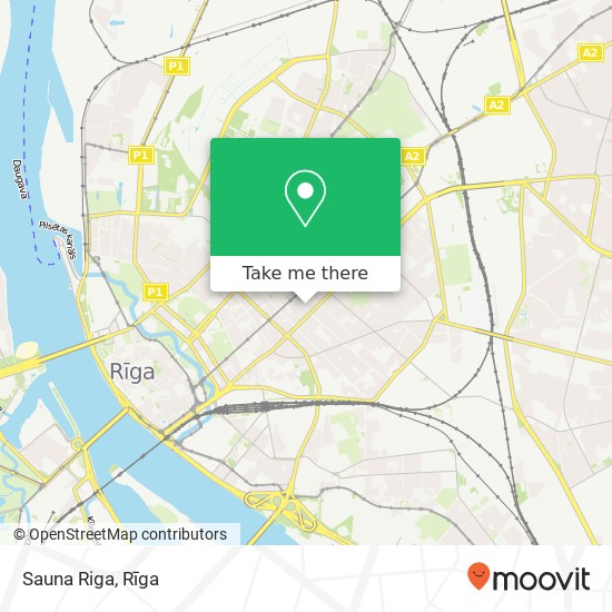 Sauna Riga map