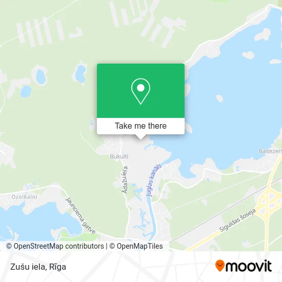 Карта Zušu iela