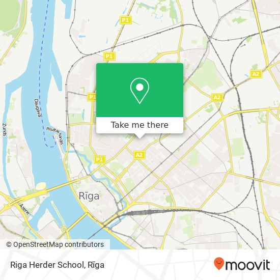 Riga Herder School map