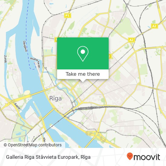 Galleria Riga Stāvvieta Europark map