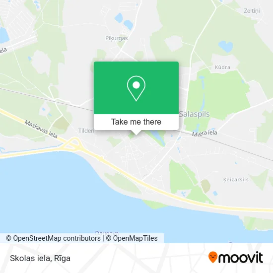 Карта Skolas iela