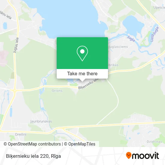 Biķernieku iela 220 map