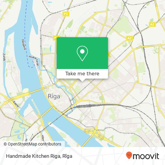 Handmade Kitchen Riga map