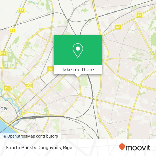 Sporta Punkts Daugavpils map