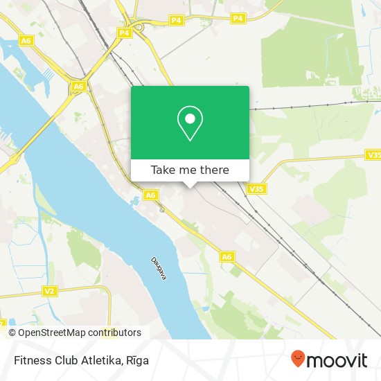 Fitness Club Atletika map