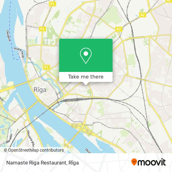 Namaste Riga Restaurant map