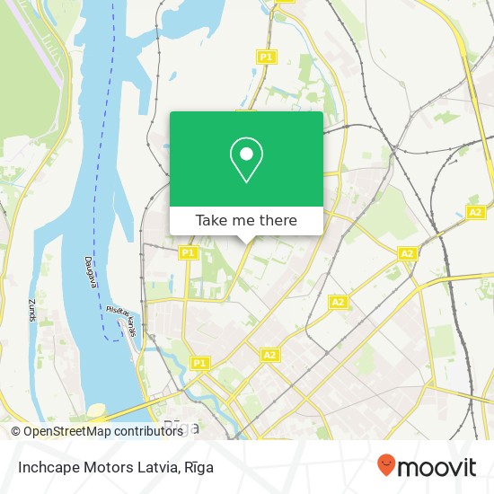 Inchcape Motors Latvia map