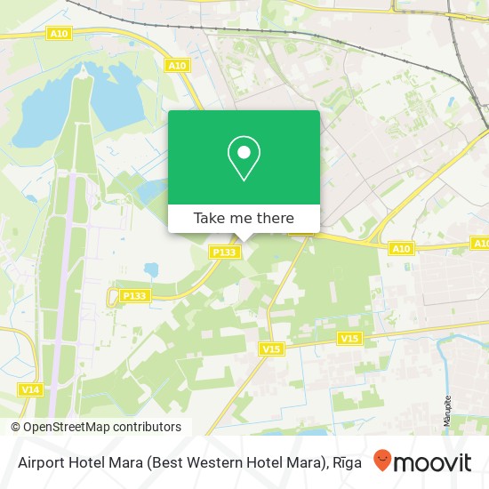 Airport Hotel Mara (Best Western Hotel Mara) map