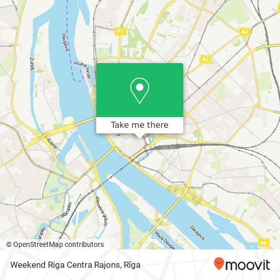 Weekend Riga Centra Rajons map