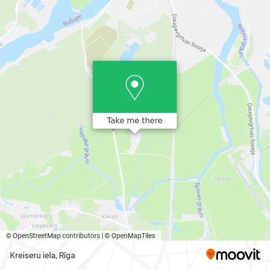 Карта Kreiseru iela