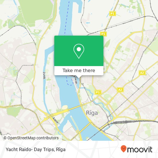 Yacht Raido- Day Trips map