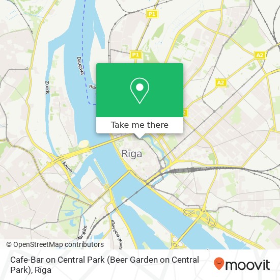 Cafe-Bar on Central Park (Beer Garden on Central Park) map