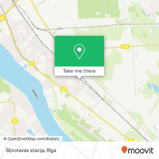 Šķirotavas stacija map