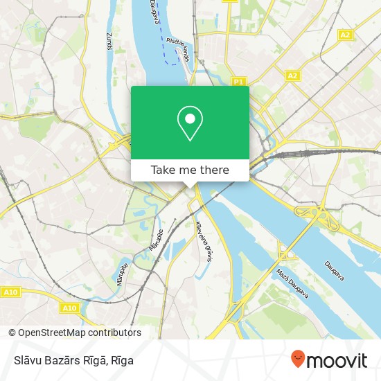 Slāvu Bazārs Rīgā map