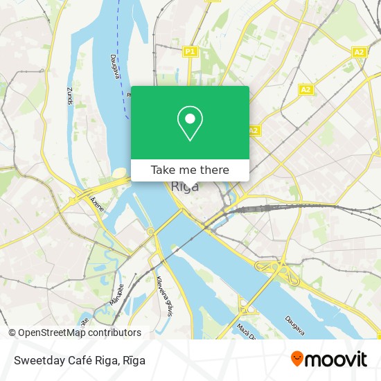 Карта Sweetday Café Riga