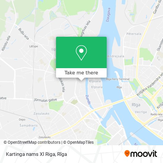 Kartinga nams Xl Riga map