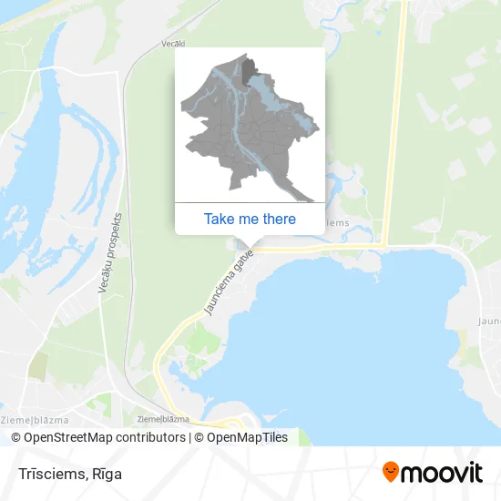 Карта Trīsciems