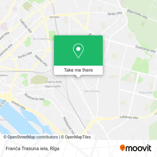Карта Franča Trasuna iela