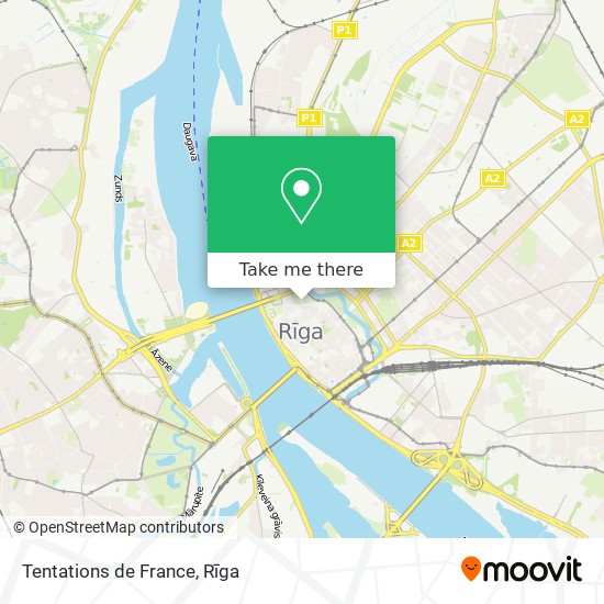 Tentations de France map