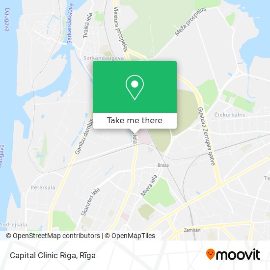 Capital Clinic Riga map