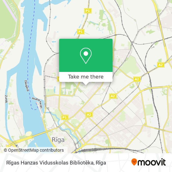 Rīgas Hanzas Vidusskolas Bibliotēka map