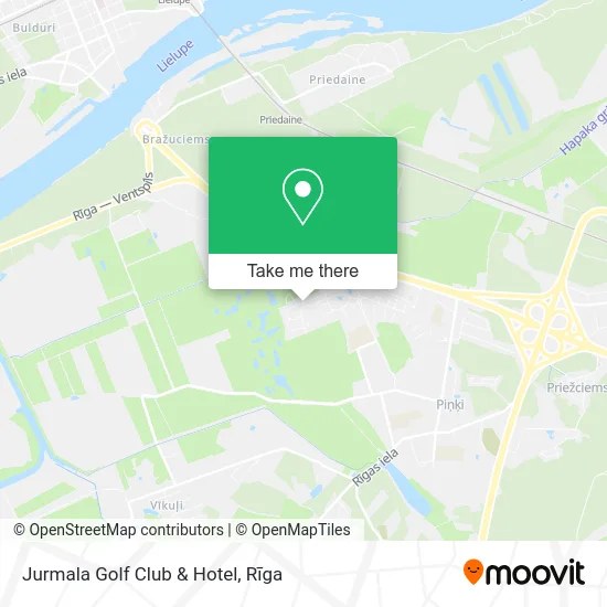 Jurmala Golf Club & Hotel map