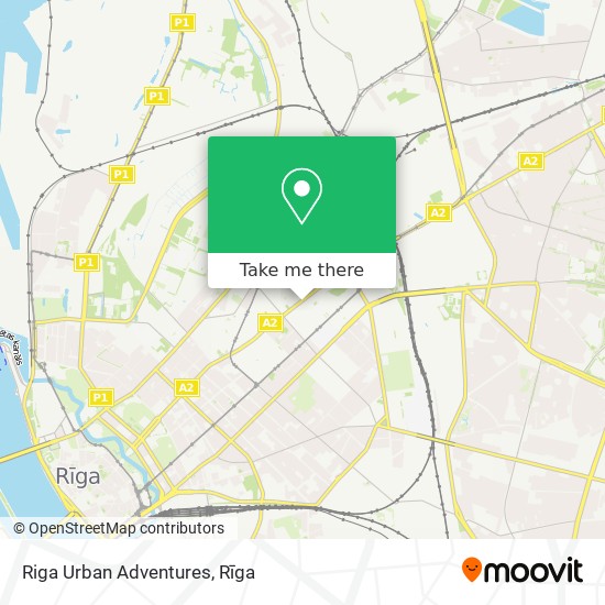 Riga Urban Adventures map
