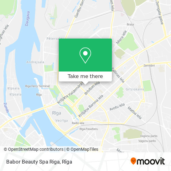 Карта Babor Beauty Spa Riga