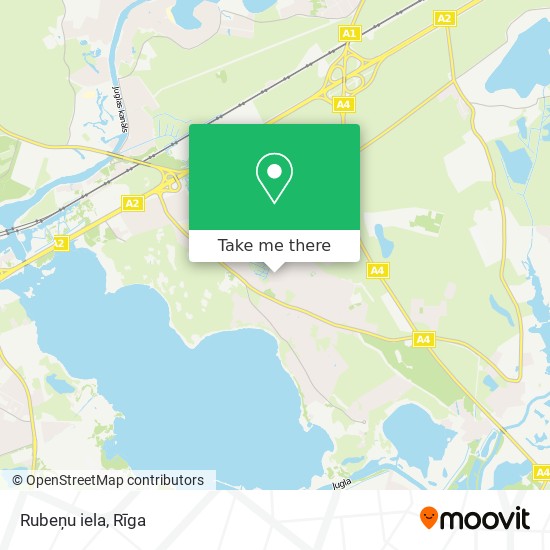 Rubeņu iela map