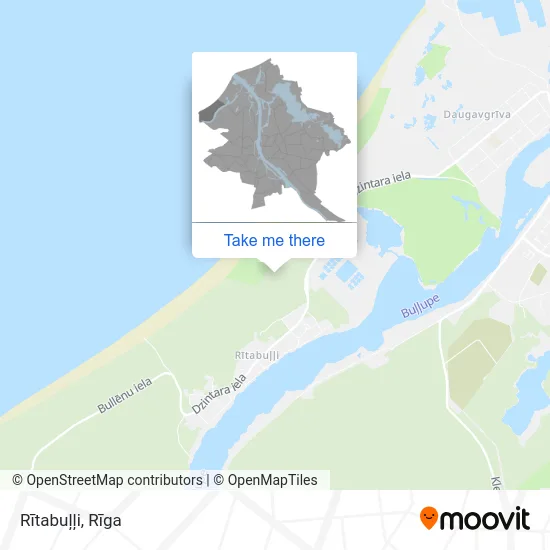 Rītabuļļi map