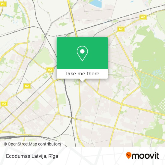 Ecodumas Latvija map