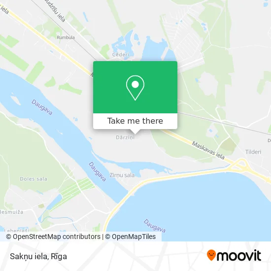 Карта Sakņu iela