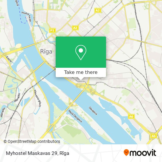 Myhostel Maskavas 29 map