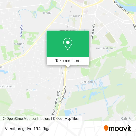 Карта Vienības gatve 194