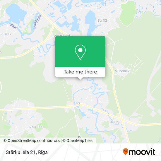 Stārķu iela 21 map