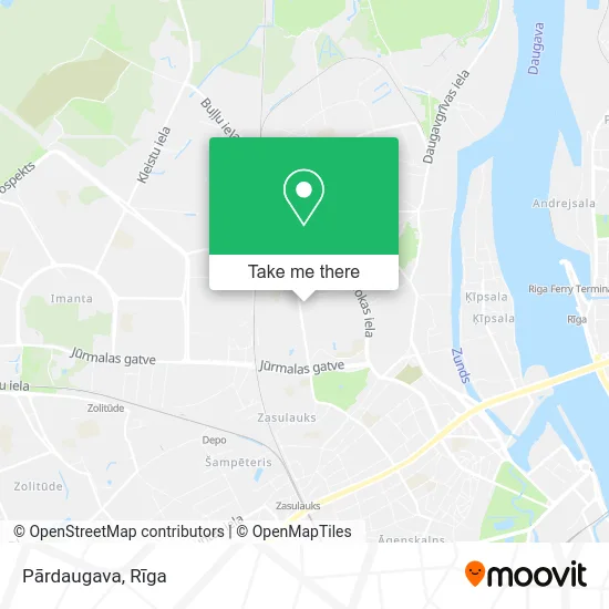 Карта Pārdaugava