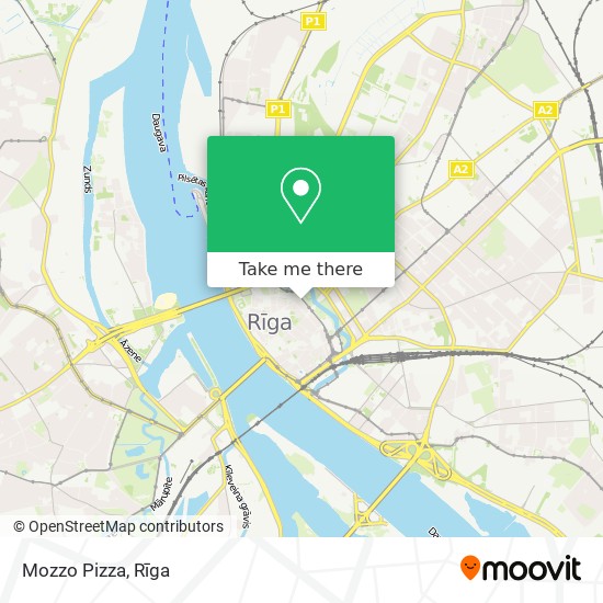 Mozzo Pizza map
