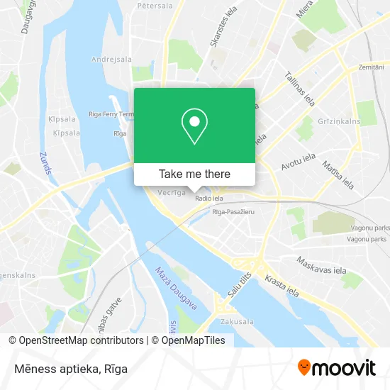 Карта Mēness aptieka