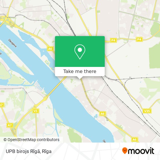 UPB birojs Rīgā map