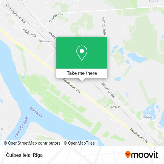 Карта Čuibes iela
