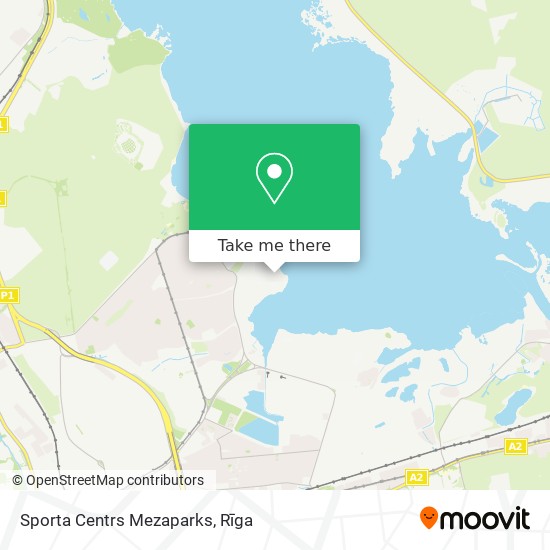 Sporta Centrs Mezaparks map