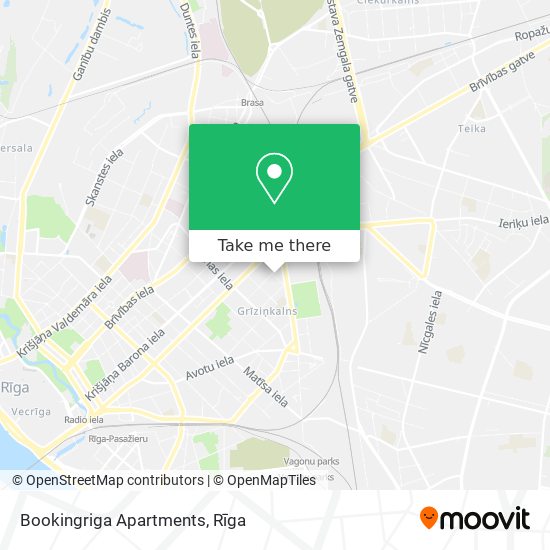 Bookingriga Apartments map