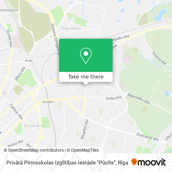 Privātā Pirmsskolas Izglītības Iestāde “Pūcīte” map