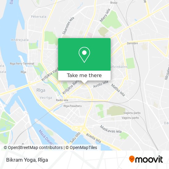 Bikram Yoga map